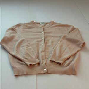 Vintage Neiman Marcus Cashmere Light Mauve Pink Cardigan size XL